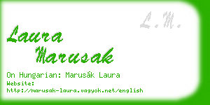 laura marusak business card